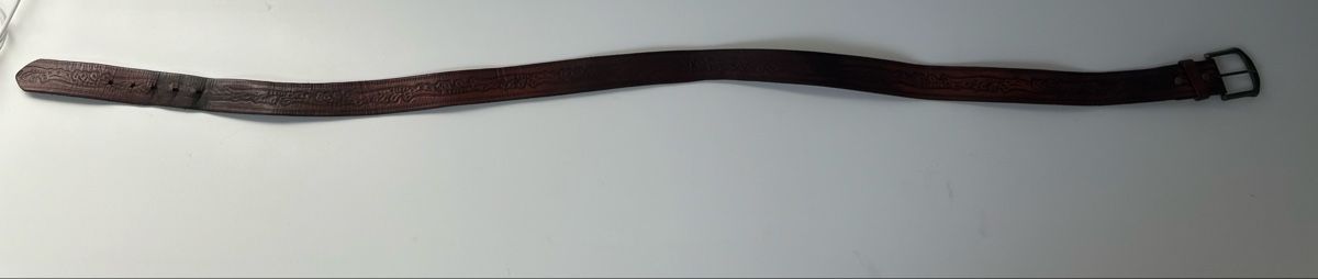 Ceintures: Leather belt brown with pattern acceptable condition – D'occasion à Saland par ele_vc96 4