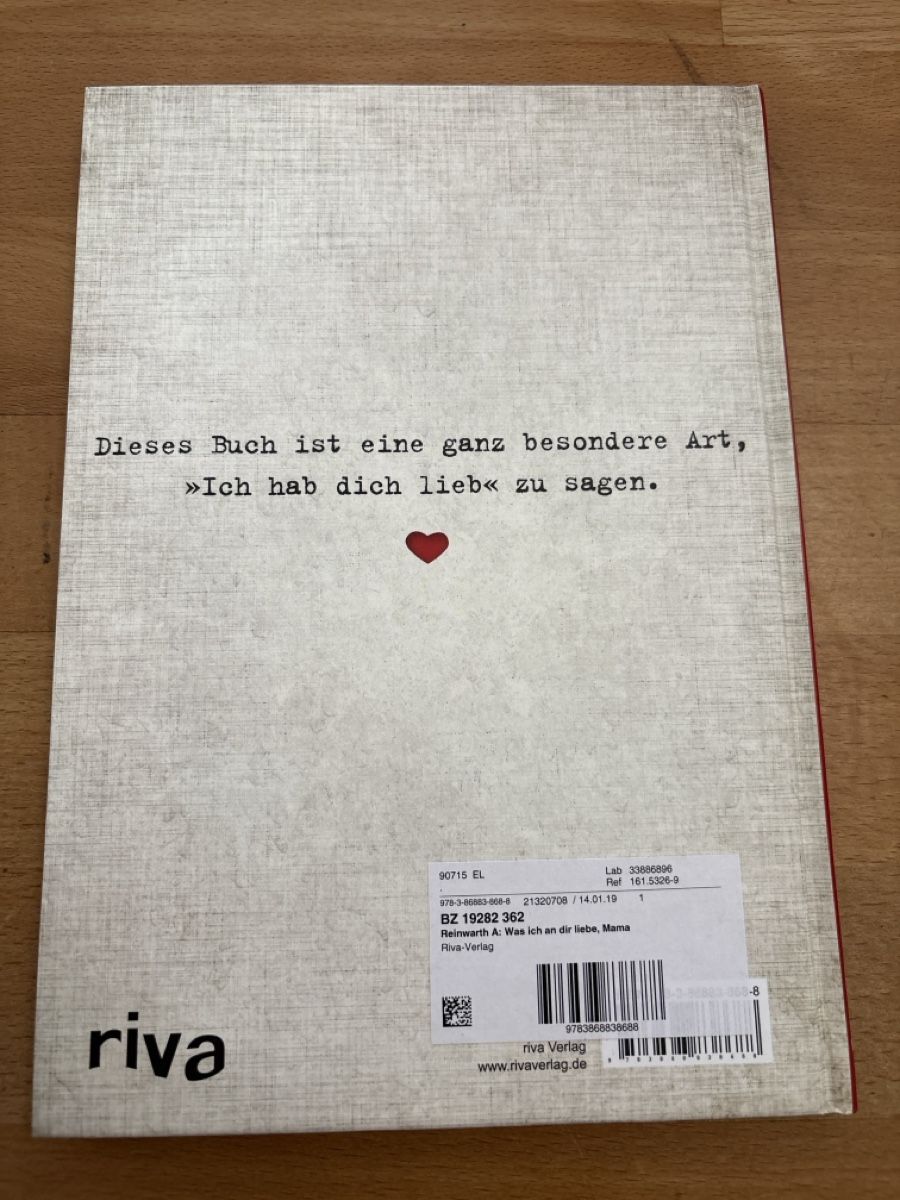 Libri: Was ich an dir liebe Mama  – Nuovo (secondo la descrizione) da Emmen venduto da Chapa 1