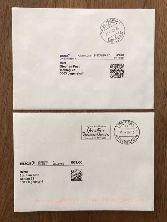WEBSTAMP PC 2.1 und PC 3.1, zwei Briefe echt gelaufen (Gebraucht) in ...