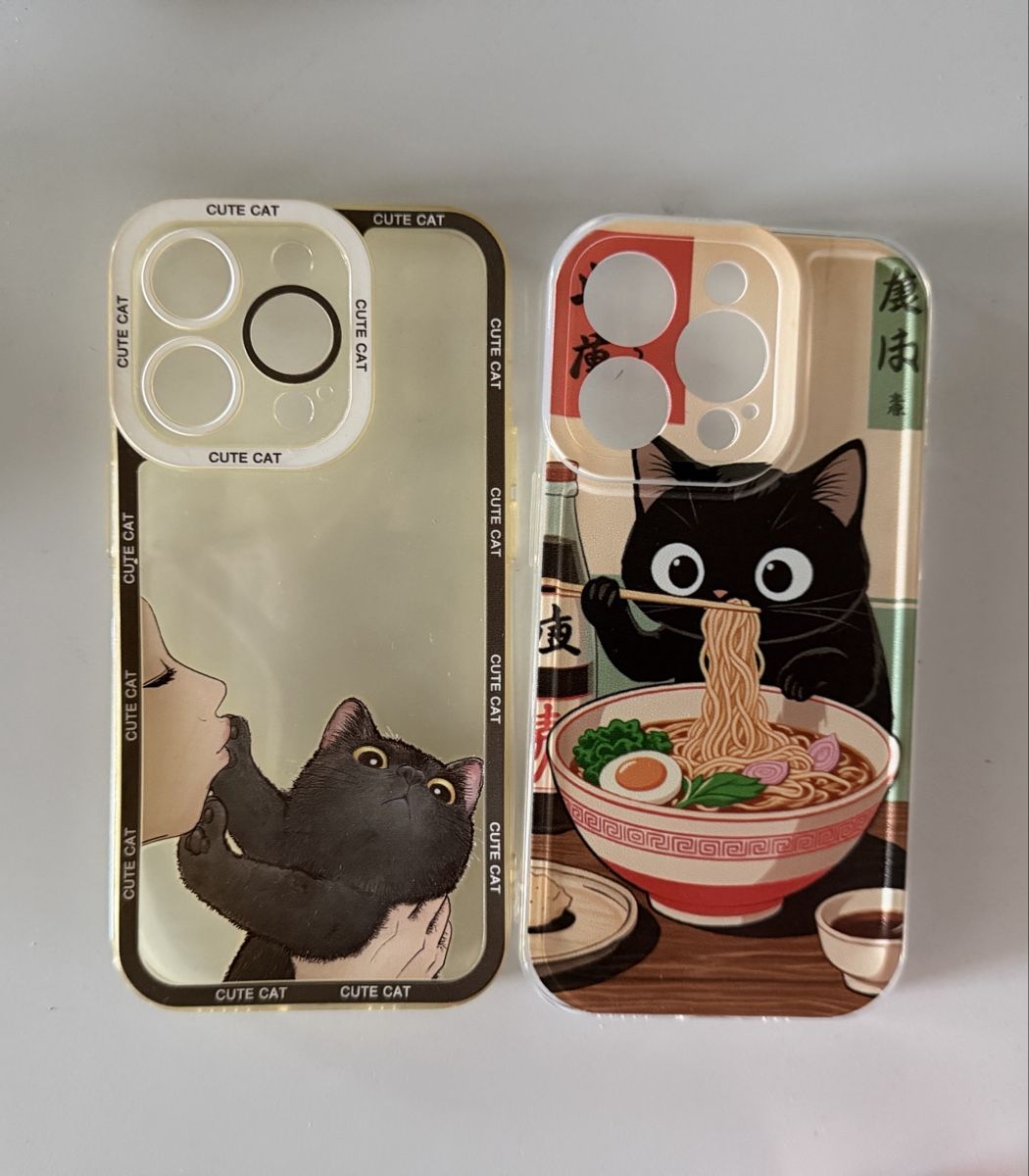 Apple Cover & Protezioni schermo: 2x iPhone 14 Pro Hülle Katzen-Logo – Nuovo (secondo la descrizione) da Schlieren venduto da S.Alee