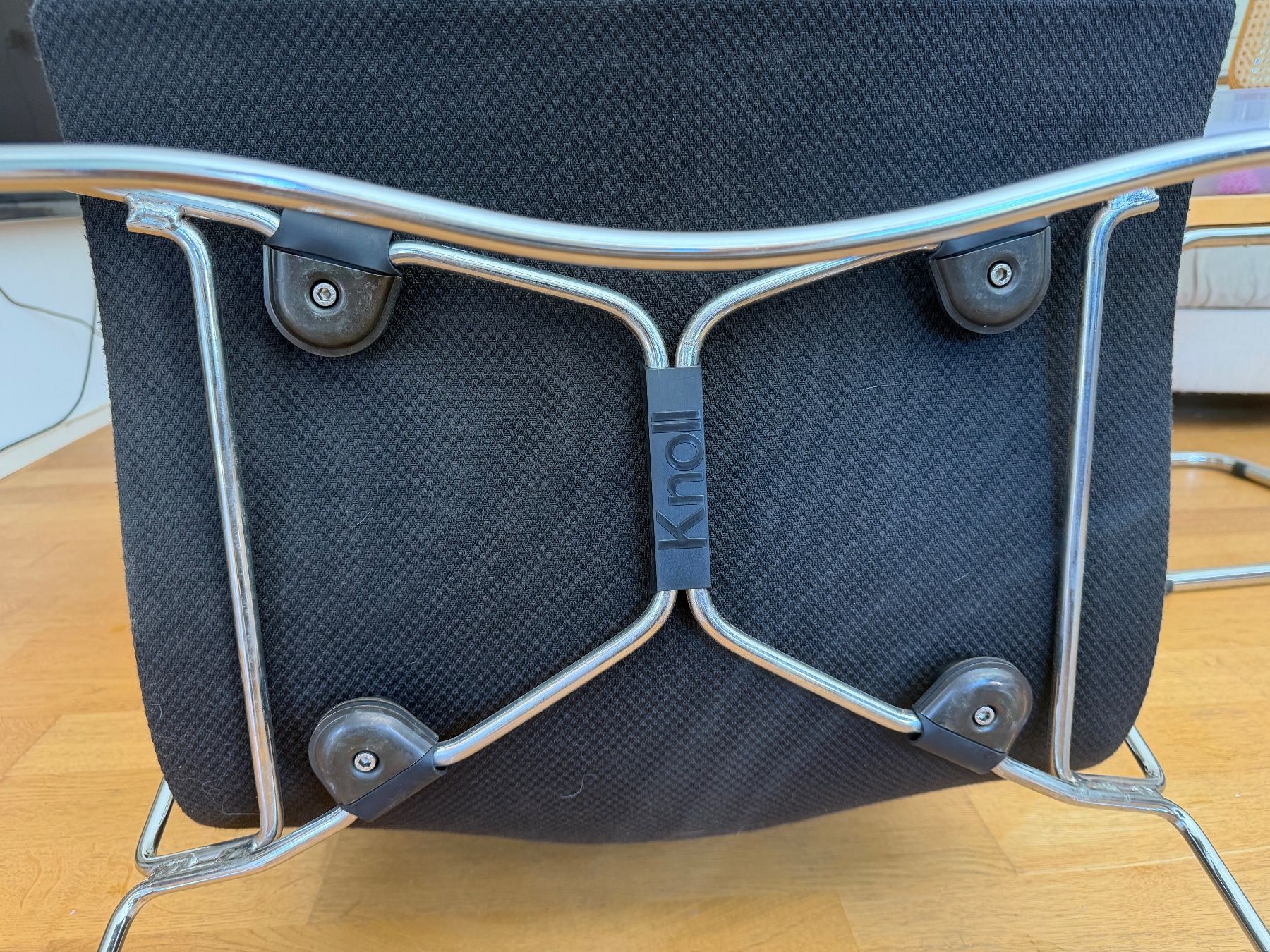 Knoll Stühle: Set 2 Stühle Knoll Stuhl mit gewebtem dicken Stoff – Gebraucht aus Nussbaumen AG von normajeanbaker 6