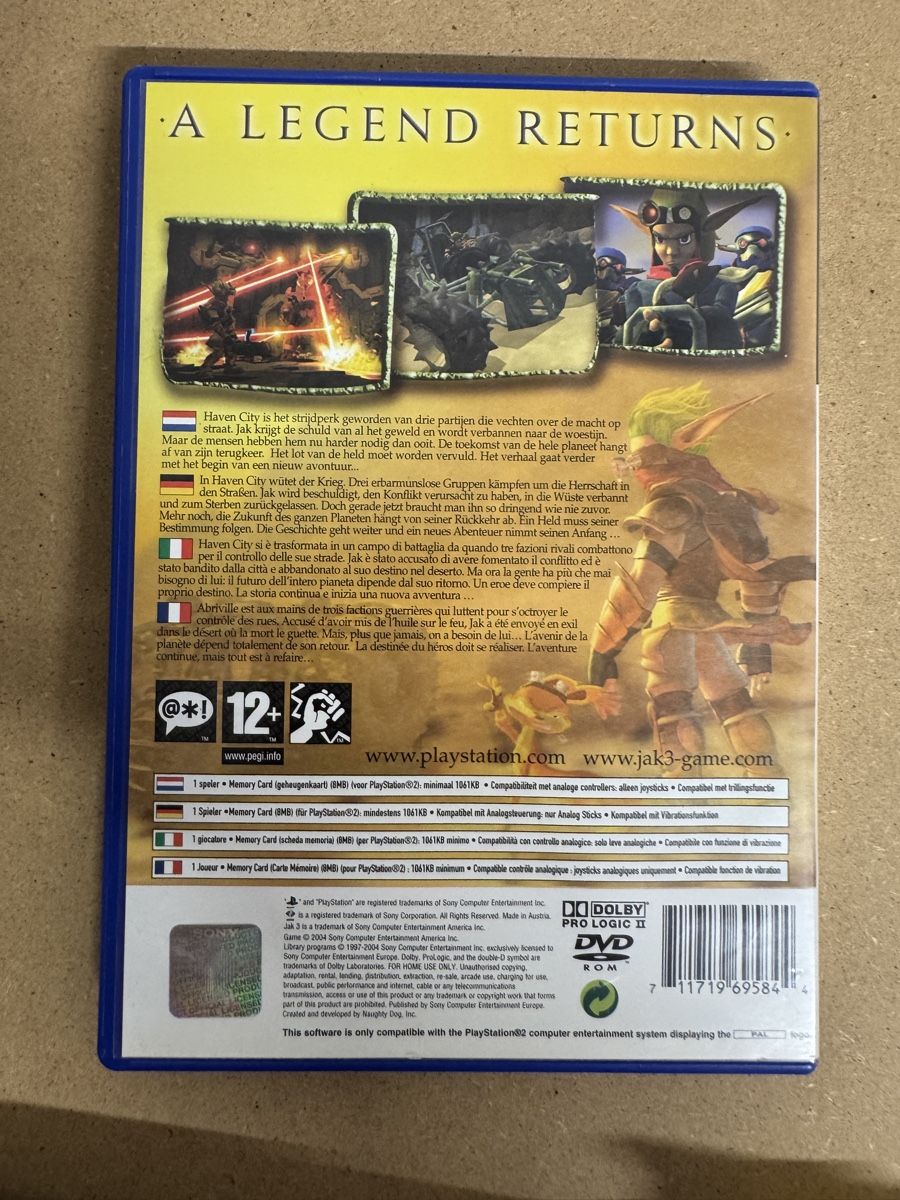 Sony Giochi: Playstation 2 PS2 - Jak 3 – Usato da Biberist venduto da etesummer 1