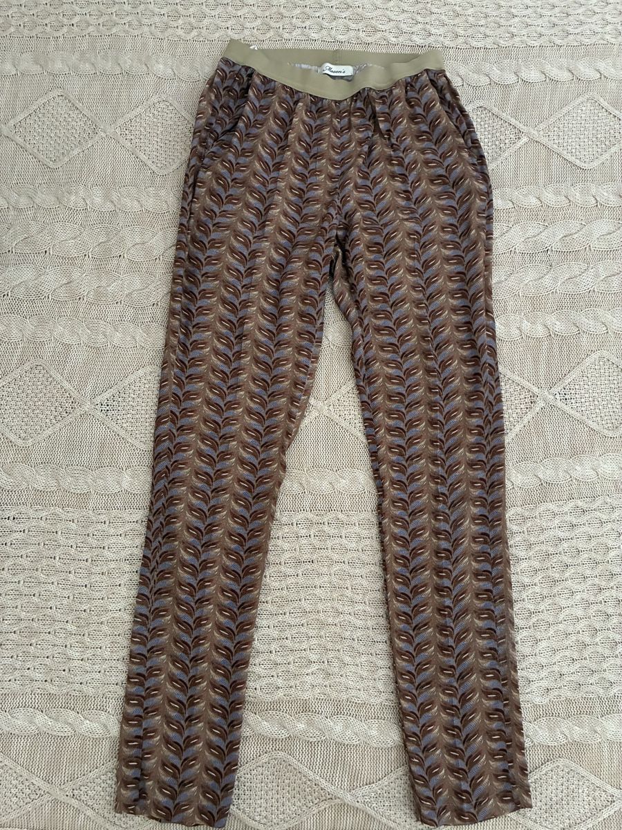 Pantalons: Mason's Pants Viscose Size 38 Brown Blue Pattern – D'occasion à Lausanne par milasha