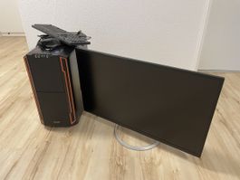 Gamer PC komplett mit Monitor