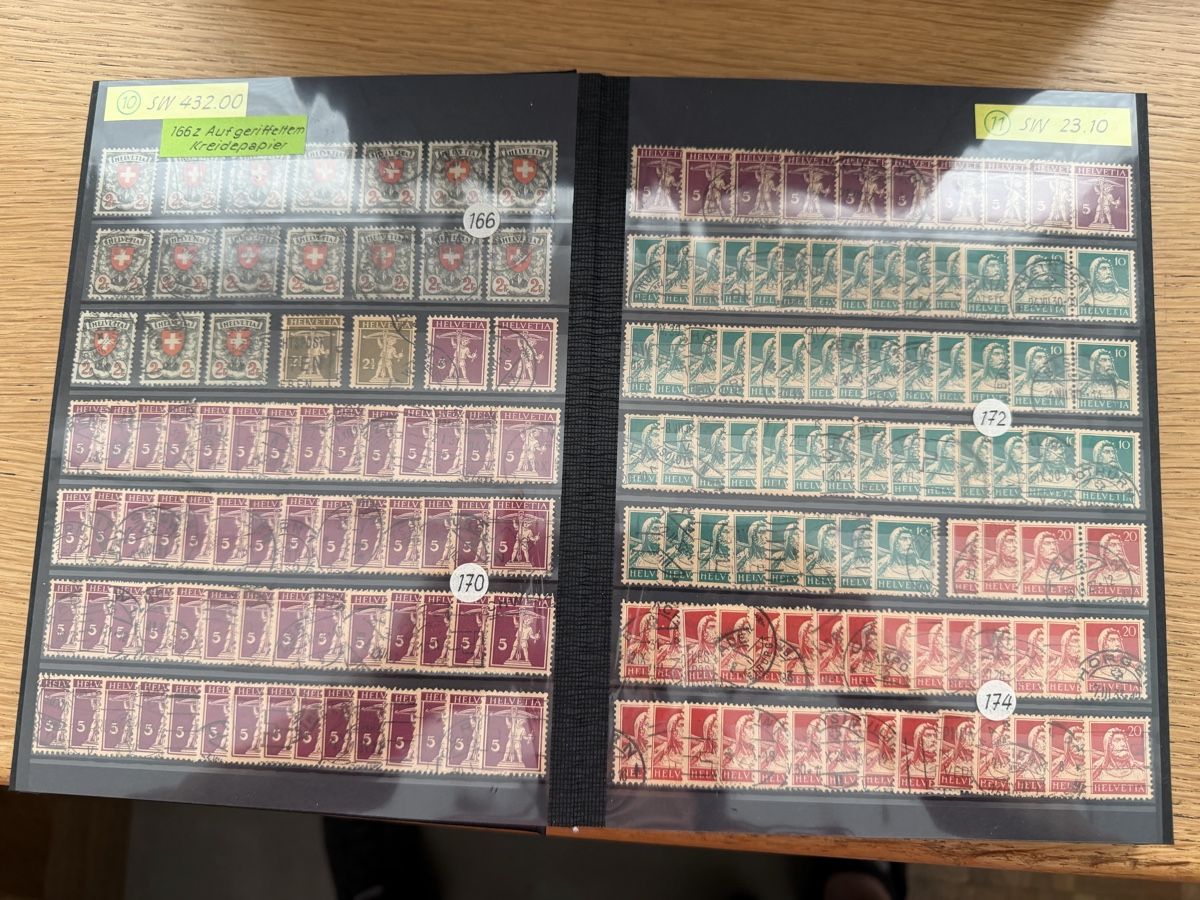 Tutti i francobolli: Album Schweizer Marken ab Strubel  – Usato da Murgenthal venduto da Tina_4055 5