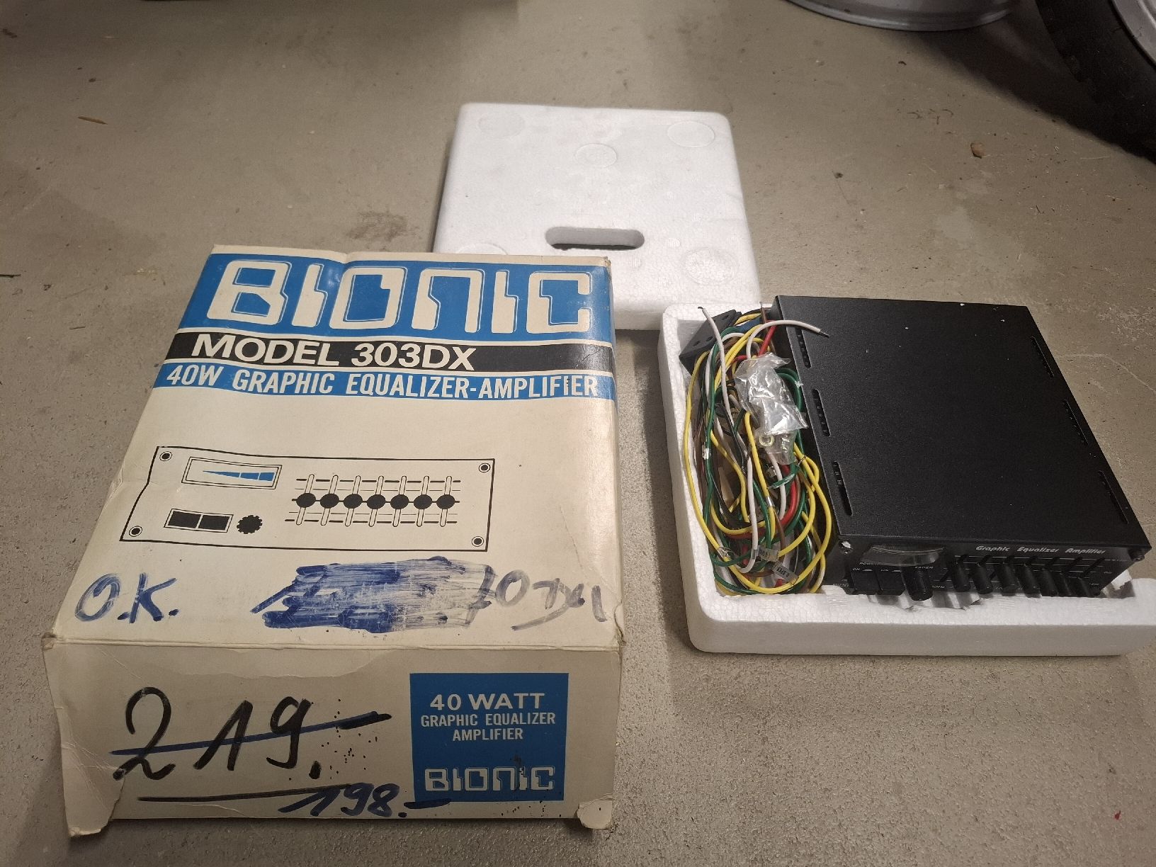 Equalizzatori: BIONIC 303DX 40W Graphic Equalizer-Verstaerker Vintage. Neu – Nuovo (secondo la descrizione) da Trimmis venduto da cni_6qn8 1