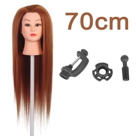 Friseurkopf Übungskopf Lange Haare 70cm