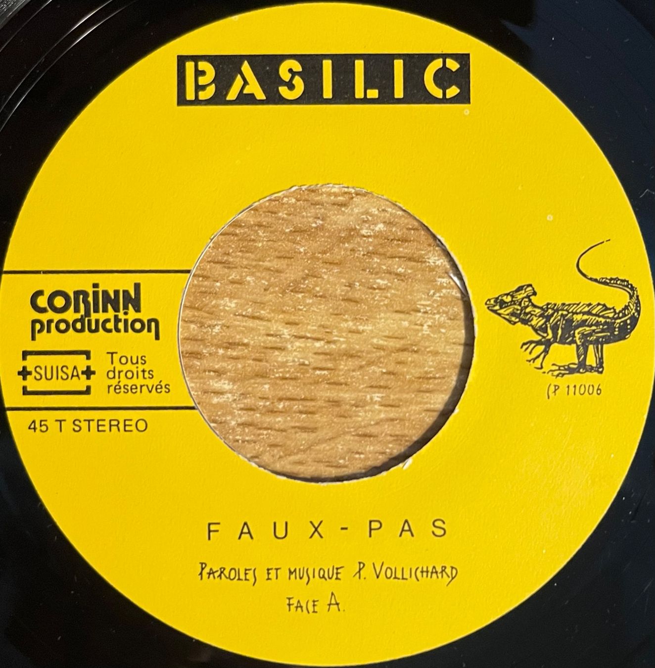 Vinyles: BASILIC - FAUX-PAS – D'occasion à Bussigny par vinyl-pas-cher 3