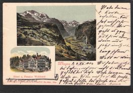 AK/BE Wengen,Hotel Pens. Waldrand , 1904