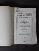 1906 Führer für Luzern, Vierwaldstättersee und Umgebung