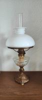 Petroleumlampe / Öllampe – Messing & Glas
