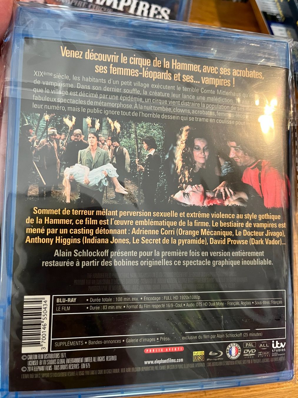 Tutti i DVDs: Le cirque des vampires (1972, Blu-ray, Hammer) – Usato da Vevey venduto da zecollector 1