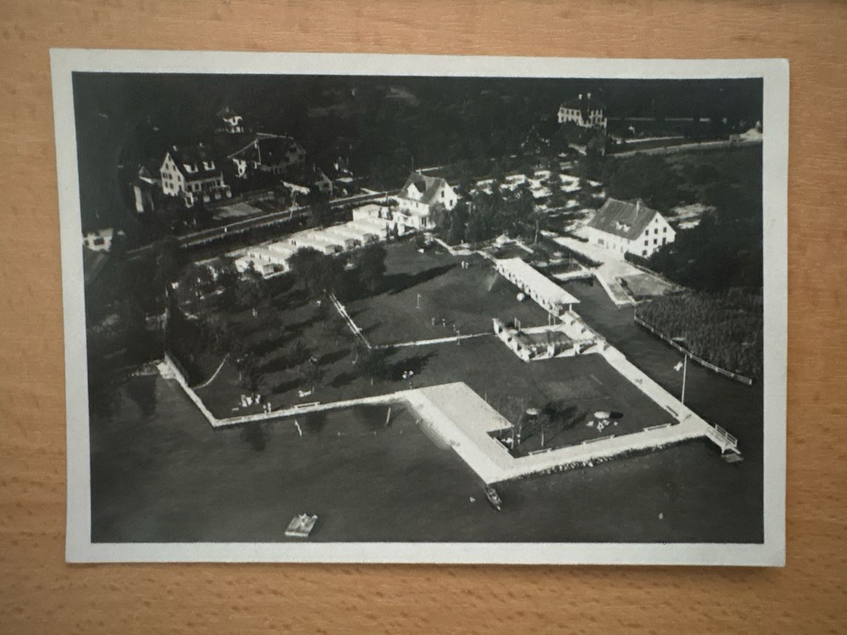 Ansichtskarten: Alte Ansichtskarte Strandbad Männedorf – Gebraucht aus Fislisbach von Nedab54 1