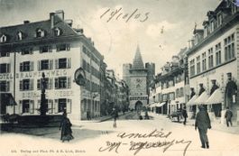 Basel  BS  -  Spalenvorstadt   /  Hôtel Braunschweig um 1903