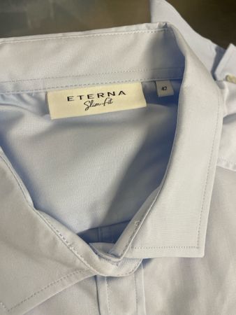 Eterna Damen Bluse hellblau gr 42