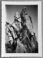Privatfoto, Unikat, 1940er - Schweizer Bergwelt, Bergsteigen