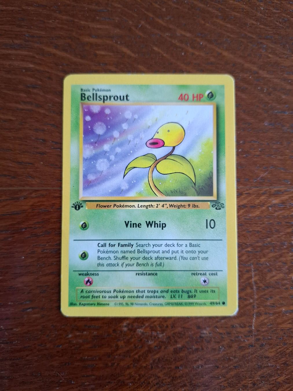 Pokémon Cartes à collectionner: Pokemon Bellsprout Jungle Set 1st edition 49/64 – D'occasion à Giornico par ale_lc8k