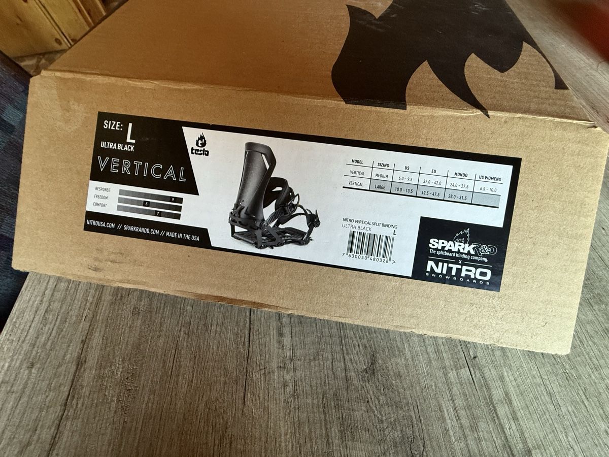 Snowboard Nitro Bindungen: Splitboard bindung neu Spark Nitro Vertical L – Neu und originalverpackt aus Rueras von rider77 4