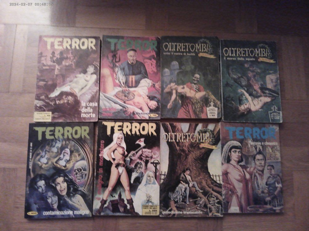 Fumetti: 8 X  Horror EROTIC - Comic  "Terror" & "Oltretomba" – Usato da Volketswil venduto da nemo2000
