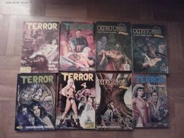 8 X  Horror EROTIC - Comic  "Terror" & "Oltretomba"