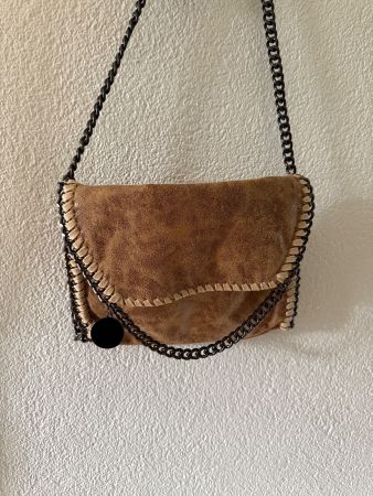 Stylische Umhängetasche hellbraun Falabella Style
