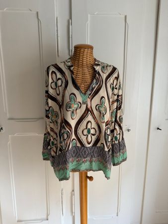 MONDAY AFTERNOON - Bluse bunt gemustert M