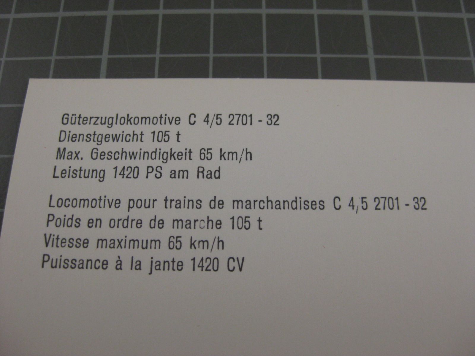 Cartoline postali: Dampflok C 4/5 2701-32 – Usato da Malters venduto da Marosko 2