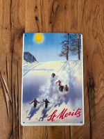 St. Moritz - schönes Retro Blechschild - 20x30 CM - neu!!