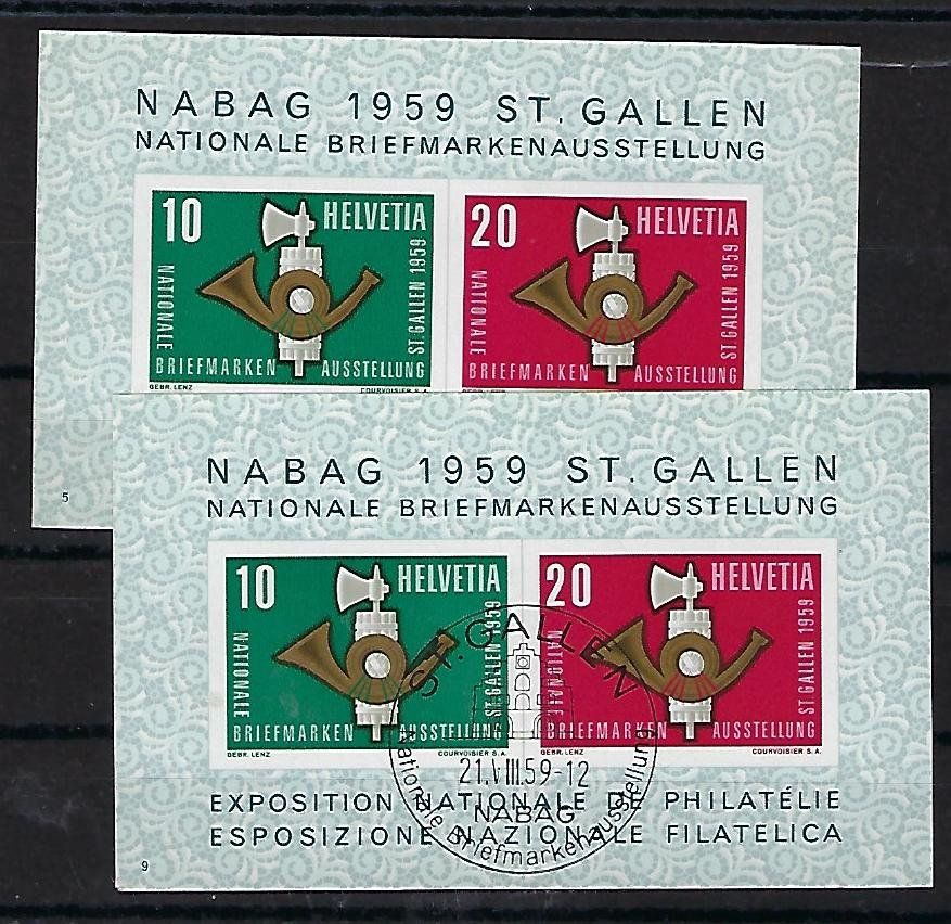 Tutti i francobolli: 1959 Nabag Block  gestempelt u. postfrisch   15553 – Usato da Lunden venduto da Animus999