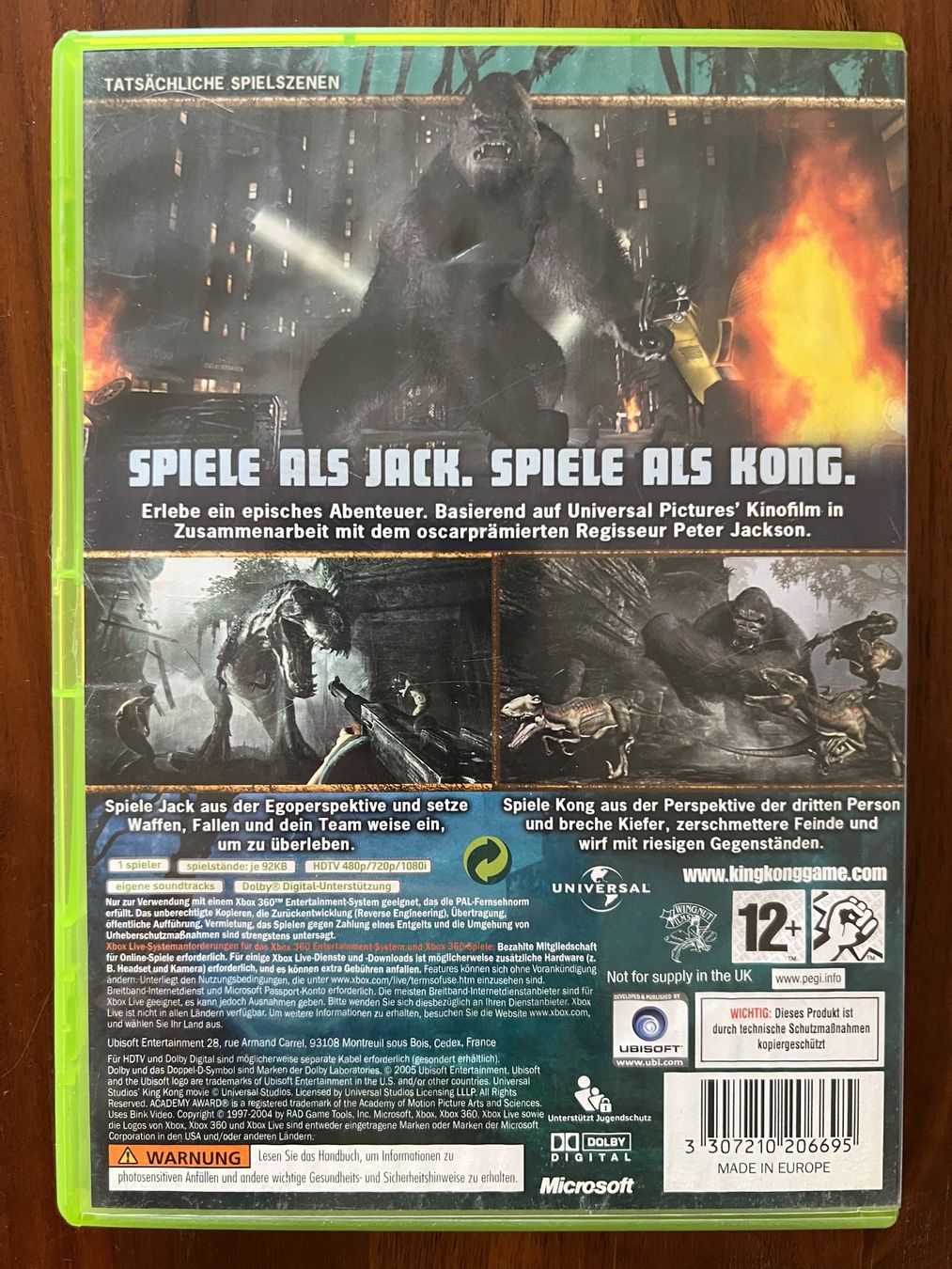 Spiele: Peter Jackson‘s King Kong Xbox 360 – Gebraucht aus Dübendorf von CellarSeller 1