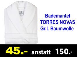 🔴  Bademantel TORRES NOVAS Gr. L Baumwolle /706Z