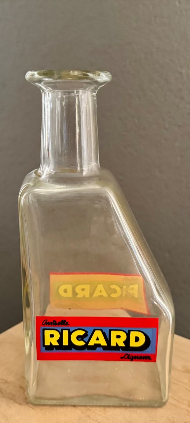 Ricard Caraffe: Alte RICARD Karaffe Glasflasche Wasserflasche Karaffe Glas – Usato da Rothrist venduto da Luckywinner 1