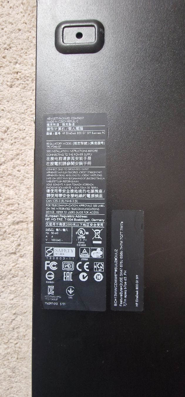 Hewlett Packard PC: HP EliteDesk 800 G1 SFF PC – Usato da Gerlafingen venduto da dulifuli 3
