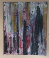 Gemälde Schattenbild handmade 40×50