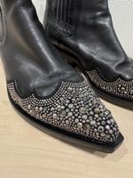 ✨🇮🇹 Italian Leather Ankle Boots with Studded Toe