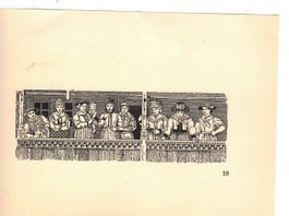 Trachten Menschen Folklore Druck  15,0 x 5,0cm