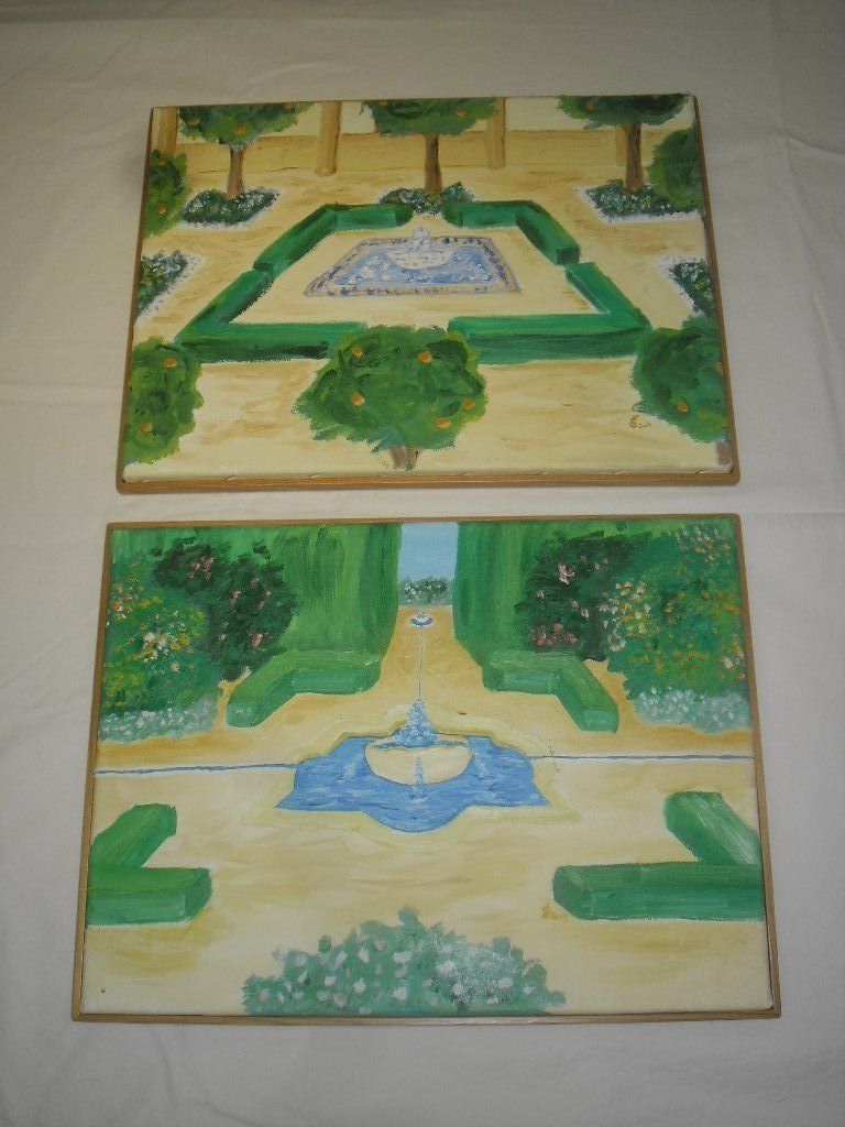 Dipinti: 2 Acryl - Bilder  , Andaluisien – Usato da Büren SO venduto da omsa