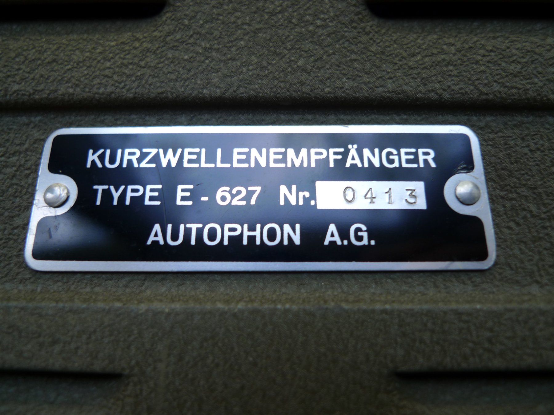Technique de radiocom: Schweizer Armee Kurzwellenempfänger Autophon E-627 – D'occasion à Winterthur par Sacramons 4