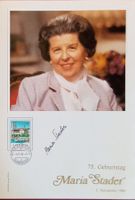 Maria Stader 1911-99 Autogramm Sammelkarte 18x26cm