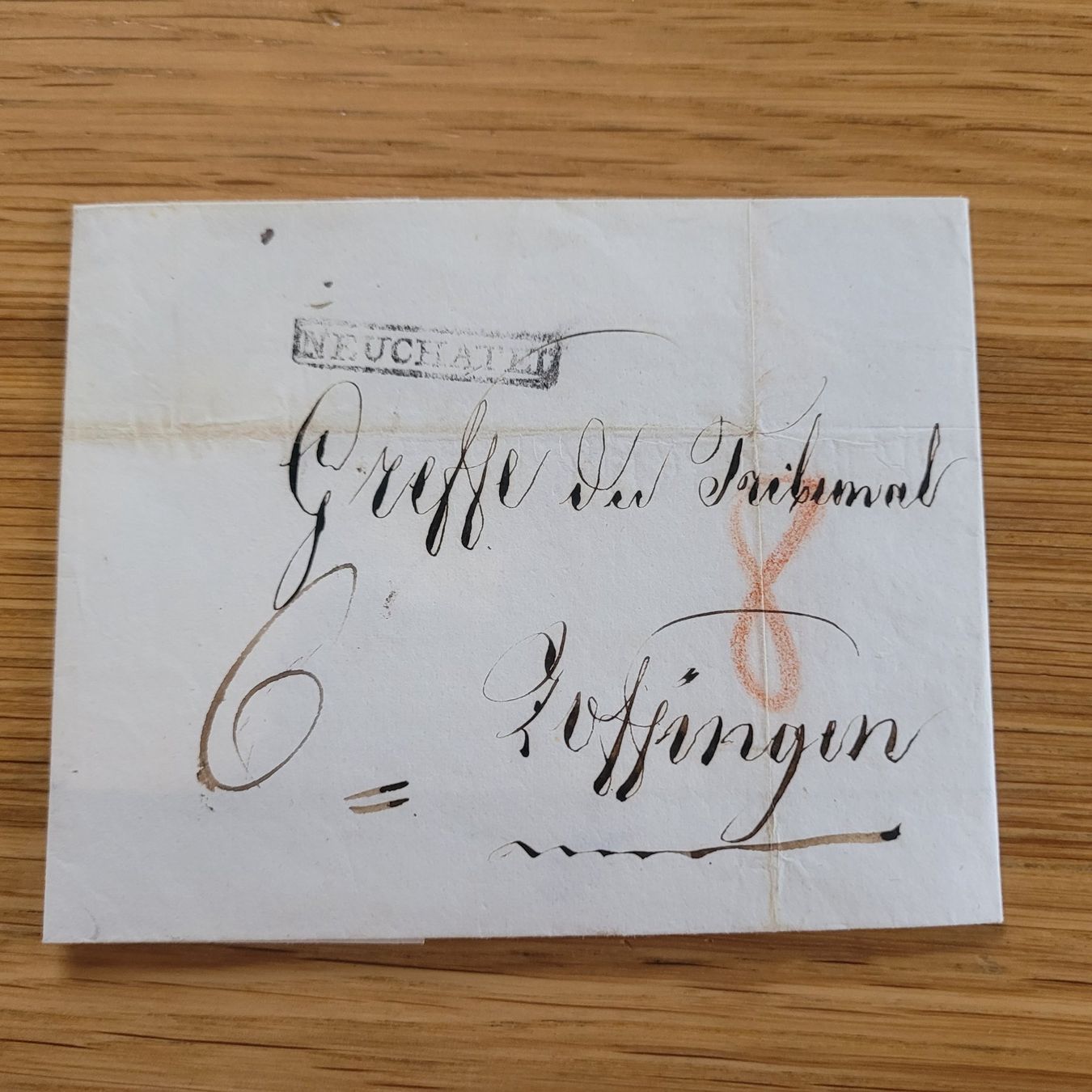 Tous les timbres: Document Préphilatélique Neuchâtel N°33 – D'occasion à Biel/Bienne par Destockweb