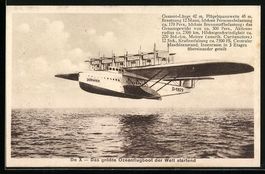 Dornier Do X Wasserflugzeug hebt vom Was