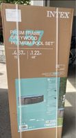 Intex Prism Frame Greywood Pool Set 457x122cm neu