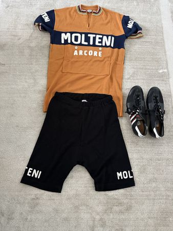 Molteni Eddy Merckx for Eroica (shoes, jersey and shorts)