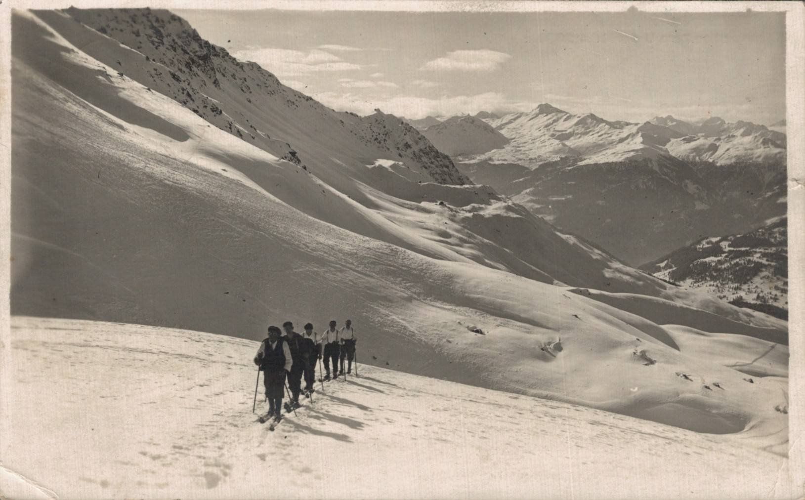 Cartoline postali: Ansichtskarte Wintersport Lenzerheide Urdenfürkli 2600m – Usato da Luzern venduto da Kartenansicht