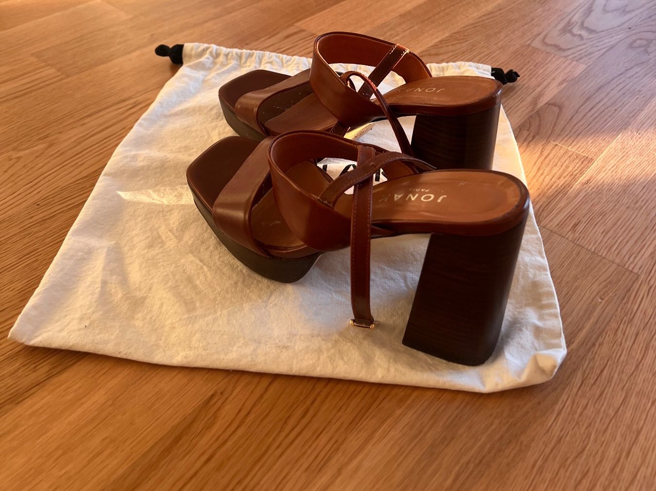 Jonak Damenschuhe: Jonak Paris Sandalen, aus Leder, Gr. 38 – Gebraucht aus Zürich von Dolce_90