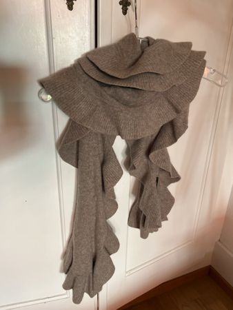Damen Schal Globus 100% Kaschmir beige