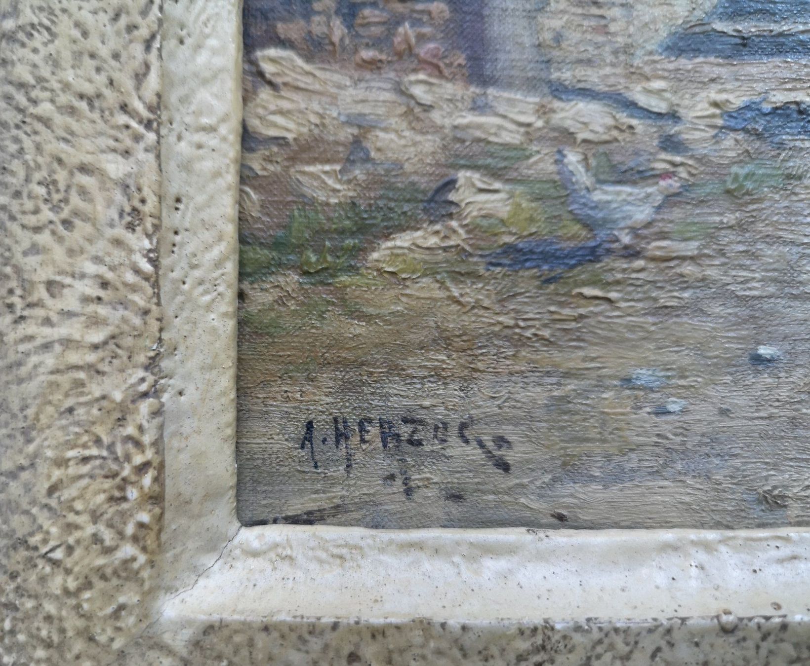 Dipinti: Tableau original d'Arthur Herzog – Usato da Conthey venduto da Cathlouz 1