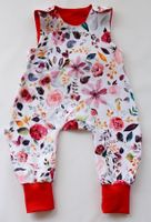 Neugeborene Strampler mit Blumen Gr.50/56 - NEU