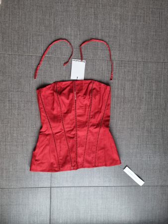 Dark red top Reformation