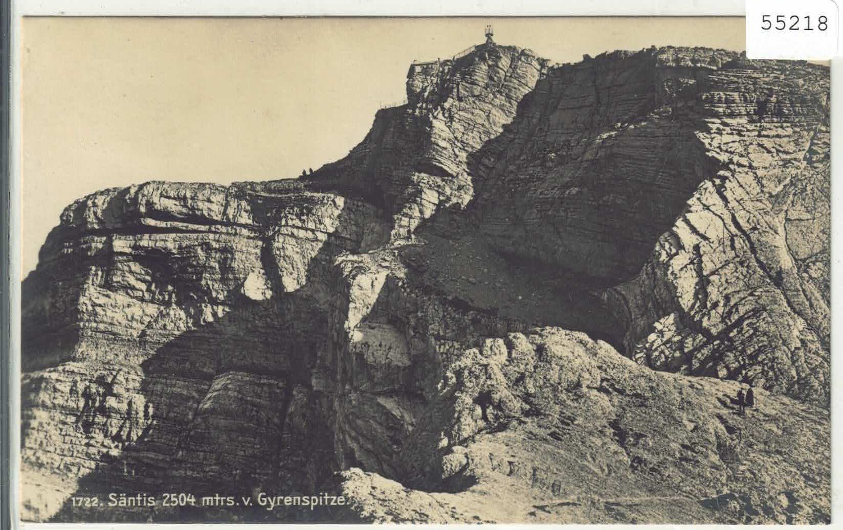 Cartoline postali: Säntis von Gyrenspitze – Usato da Ettingen venduto da Kartenplanet